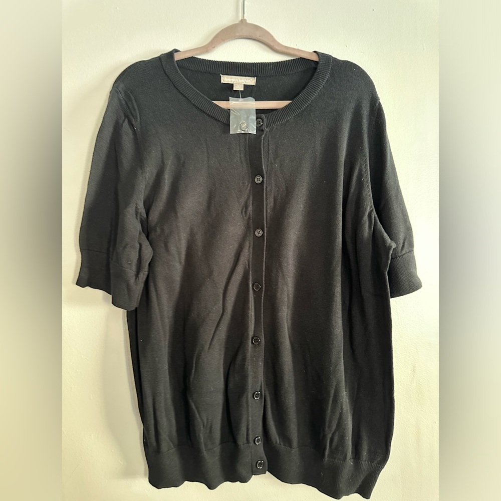 Woman Within short sleeved cardigan BNWT.